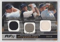 Nick Faldo, Nick Price, Colin Montgomerie #/50