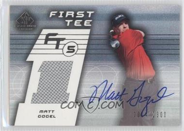 2003 SP Game Used Edition - [Base] #61 - First Tee - Matt Gogel /2300