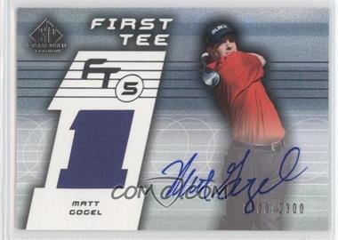 2003 SP Game Used Edition - [Base] #61 - First Tee - Matt Gogel /2300