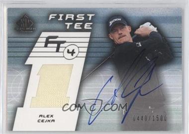 2003 SP Game Used Edition - [Base] #66 - First Tee - Alex Cejka /1500