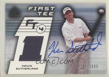 2003 SP Game Used Edition - [Base] #67 - First Tee - Kevin Sutherland /1500