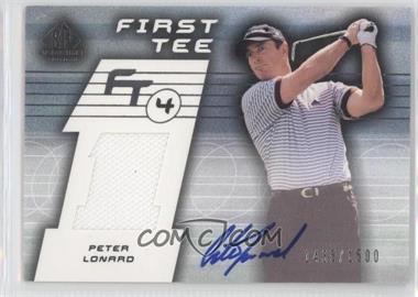 2003 SP Game Used Edition - [Base] #68 - First Tee - Peter Lonard /1500