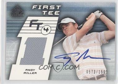 2003 SP Game Used Edition - [Base] #71 - First Tee - Andy Miller /1500