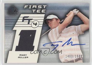 2003 SP Game Used Edition - [Base] #71 - First Tee - Andy Miller /1500