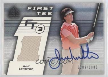 2003 SP Game Used Edition - [Base] #78 - First Tee - Juli Inkster /1000