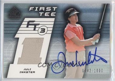 2003 SP Game Used Edition - [Base] #78 - First Tee - Juli Inkster /1000