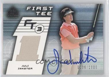 2003 SP Game Used Edition - [Base] #78 - First Tee - Juli Inkster /1000