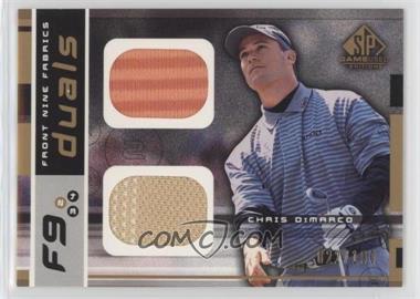 2003 SP Game Used Edition - Front Nine Fabrics - Duals #F9-CD - Chris DiMarco /100