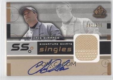 2003 SP Game Used Edition - Signature Shirts Singles #F9S-CD - Chris DiMarco /375