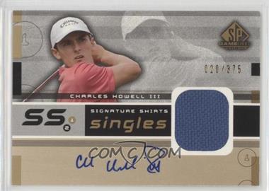 2003 SP Game Used Edition - Signature Shirts Singles #F9S-CH - Charles Howell III /375