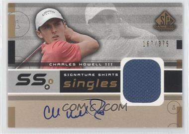2003 SP Game Used Edition - Signature Shirts Singles #F9S-CH - Charles Howell III /375