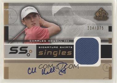 2003 SP Game Used Edition - Signature Shirts Singles #F9S-CH - Charles Howell III /375