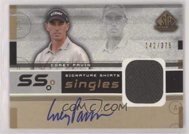 2003 SP Game Used Edition - Signature Shirts Singles #F9S-CP - Corey Pavin /375