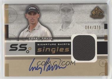 2003 SP Game Used Edition - Signature Shirts Singles #F9S-CP - Corey Pavin /375 [Noted]