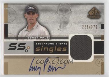 2003 SP Game Used Edition - Signature Shirts Singles #F9S-CP - Corey Pavin /375