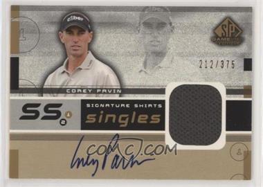 2003 SP Game Used Edition - Signature Shirts Singles #F9S-CP - Corey Pavin /375 [EX to NM]