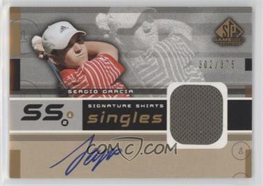 2003 SP Game Used Edition - Signature Shirts Singles #F9S-SG - Sergio Garcia /375