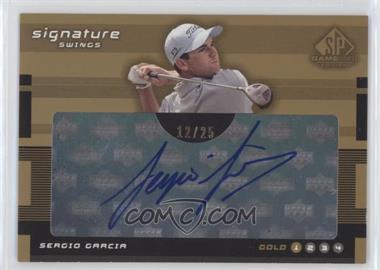 2003 SP Game Used Edition - Signature Swings #SW-SG4 - Gold 1 - Sergio Garcia /25