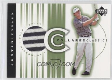 2003 Upper Deck - Collared Classics #CC-JL - Justin Leonard