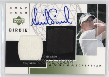 2003 Upper Deck - Golf Gear - Birdie Dual Materials Autograph #GB-AS - Annika Sorenstam