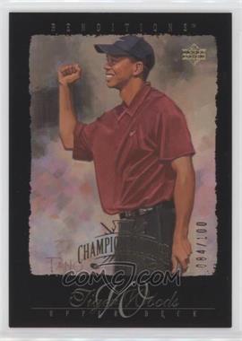 2003 Upper Deck Renditions - [Base] - Gold #92 - The Champions' Lounge - Tiger Woods /100