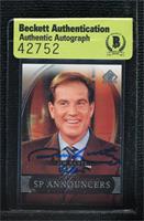 SP Announcers - Jim Nantz [BAS Beckett Auth Sticker]