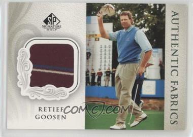 2004 SP Signature - Authentic Fabrics #AF-RG - Retief Goosen