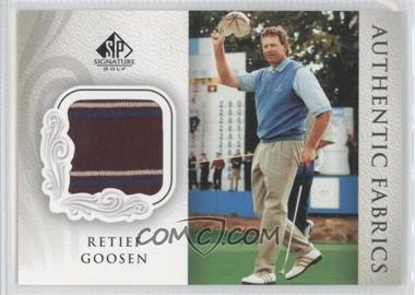 2004 SP Signature - Authentic Fabrics #AF-RG - Retief Goosen