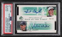 Fred Couples, Mike Weir [PSA 10 GEM MT] #/50