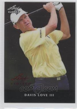 2012 Leaf Metal - [Base] - Limited Black Stripe #M-DL3 - Davis Love III