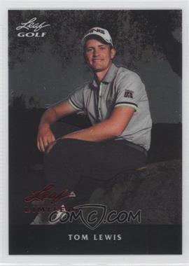 2012 Leaf Metal - [Base] - Limited Black Stripe #M-TL1 - Tom Lewis