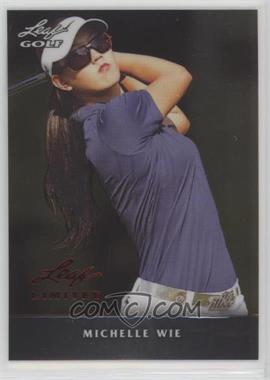 2012 Leaf Metal - [Base] - Limited Silver Stripe #M-MW1 - Michelle Wie