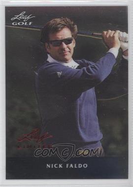 2012 Leaf Metal - [Base] - Limited Silver Stripe #M-NF1 - Nick Faldo