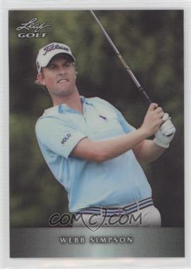 2012 Leaf Metal - [Base] - Prismatic #M-WS1 - Webb Simpson /99