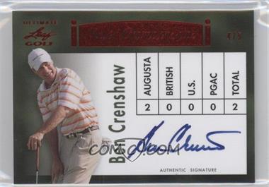 2012 Leaf Ultimate - Major Championships - Red #MC-BC2 - Ben Crenshaw /5