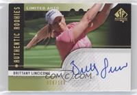 Authentic Rookies - Brittany Lincicome #/100