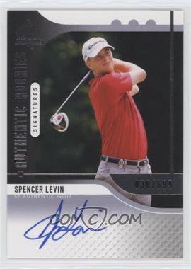 2012 SP Authentic - [Base] #98 - Authentic Rookies Signatures - Spencer Levin /699