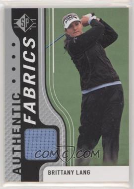 2012 SP Authentic - Fabrics - Retail #AF-BL - Brittany Lang