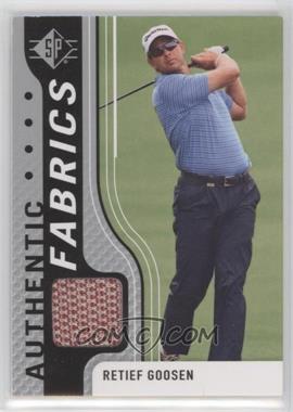 2012 SP Authentic - Fabrics - Retail #AF-RG - Retief Goosen