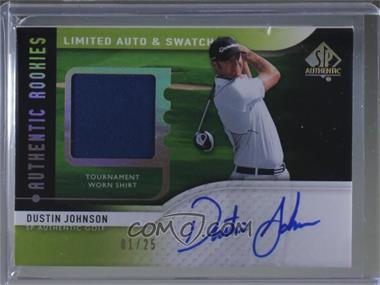 2012 Sp Authentic Limited Rookies Auto Swatch 117 Dustin Johnson 25
