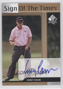 2012 SP Authentic - Sign of the Times #ST-CP - Corey Pavin