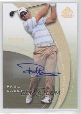 2012 SP Game Used Edition - [Base] - Spectrum Autographs #15 - Paul Casey /100