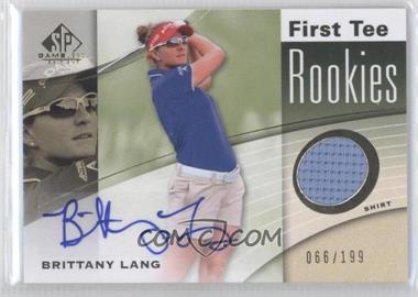 2012 SP Game Used Edition - [Base] #60 - First Tee Rookies - Brittany Lang /199