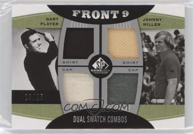 2012 SP Game Used Edition - Front 9 Fabric Dual Swatch Combos #FD-PM - Gary Player, Johnny Miller /25