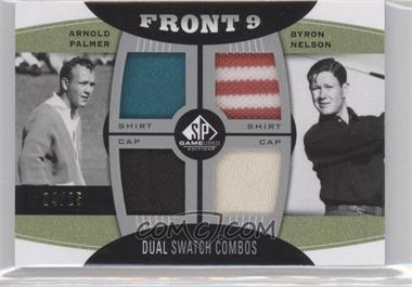 2012 SP Game Used Edition - Front 9 Fabric Dual Swatch Combos #FD-PN - Arnold Palmer, Byron Nelson /25