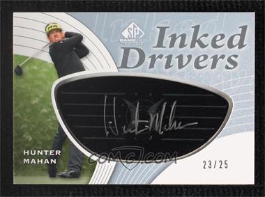 2012 SP Game Used Edition - Inked Drivers - Black Steel #ID-HM - Hunter Mahan /25