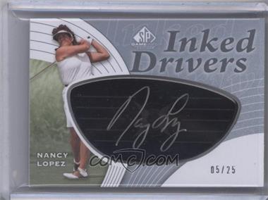 2012 SP Game Used Edition - Inked Drivers - Black Steel #ID-NL - Nancy Lopez /25