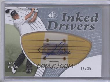 2012 SP Game Used Edition - Inked Drivers - Blonde Persimmon #ID-JH - Jay Haas /35