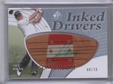 2012 SP Game Used Edition - Inked Drivers - Dark Persimmon #ID-JH - Jay Haas /10