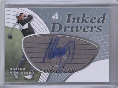 2012 SP Game Used Edition - Inked Drivers - Silver Steel #ID-MM - Matteo Manassero